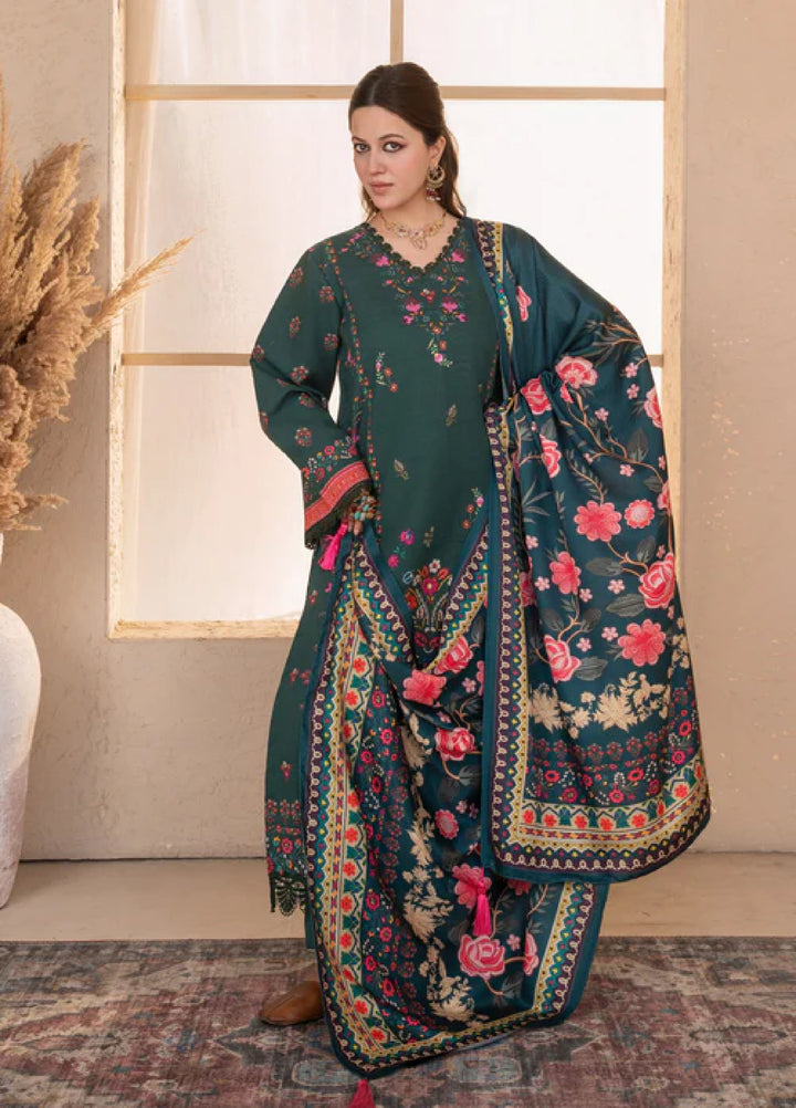 Jugnu by Chandan Nagri Women Pret Embroidered Khaddar 3 Piece Suit Neyla - Winter Collection
