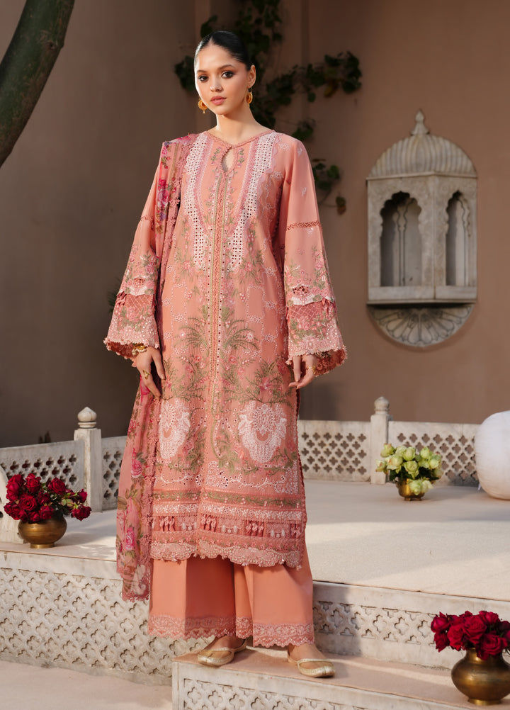 Ek Fasana by Kahf Premium Unstitched Embroidered Luxury Lawn 3 Piece Suit KHF26UFL KLB 5B ADAA - Festive Collection