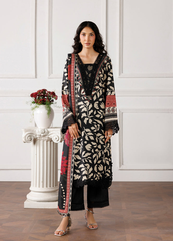 Kaya by Daria Unstitched Embroidered Karandi 3 Piece Suit DN26UKK DA-125 - Casual Collection