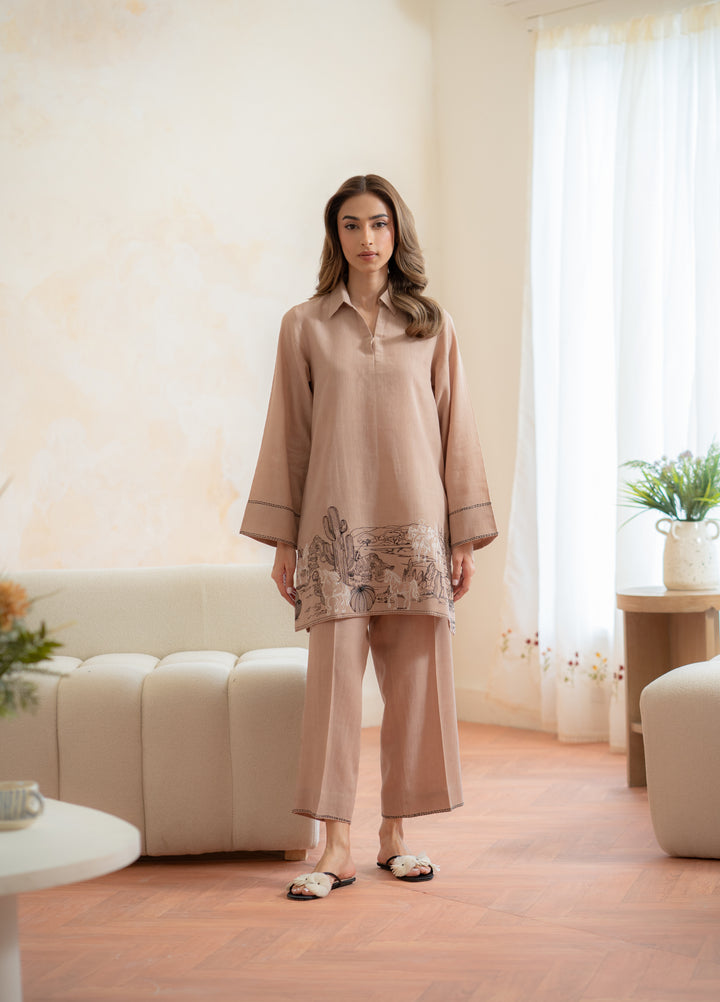 Pret Essentials by Sahar Pret Embroidered Dobby Jacquard 2 Piece SSED-ZH-V2-01 - Winter Collection