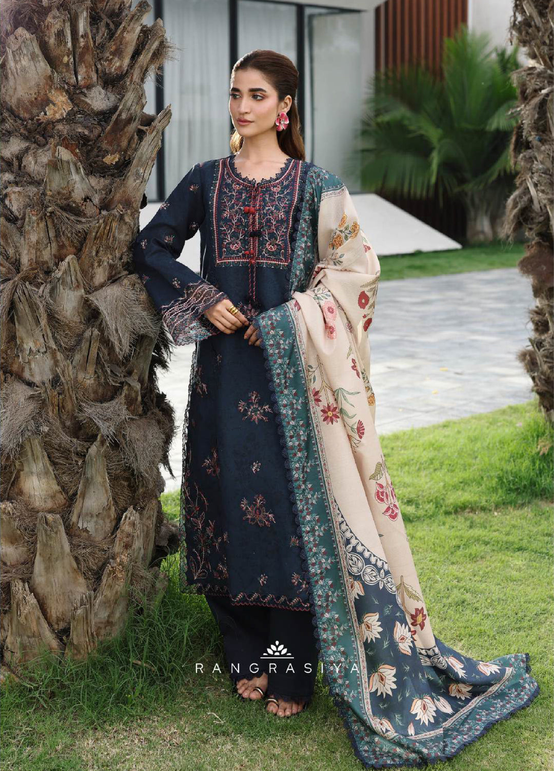 Florence by Rang Rasiya Unstitched Embroidered Lawn 3 Piece Suit RR26ULF Nilofer - Festive Collection