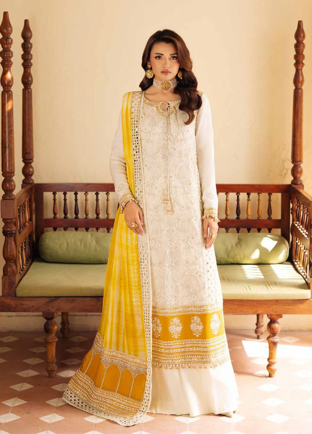 Celine by Charizma Unstitched Embroidered Chiffon 4 Piece Suit CHR26UC Celine CCE6-02 - Festive Collection