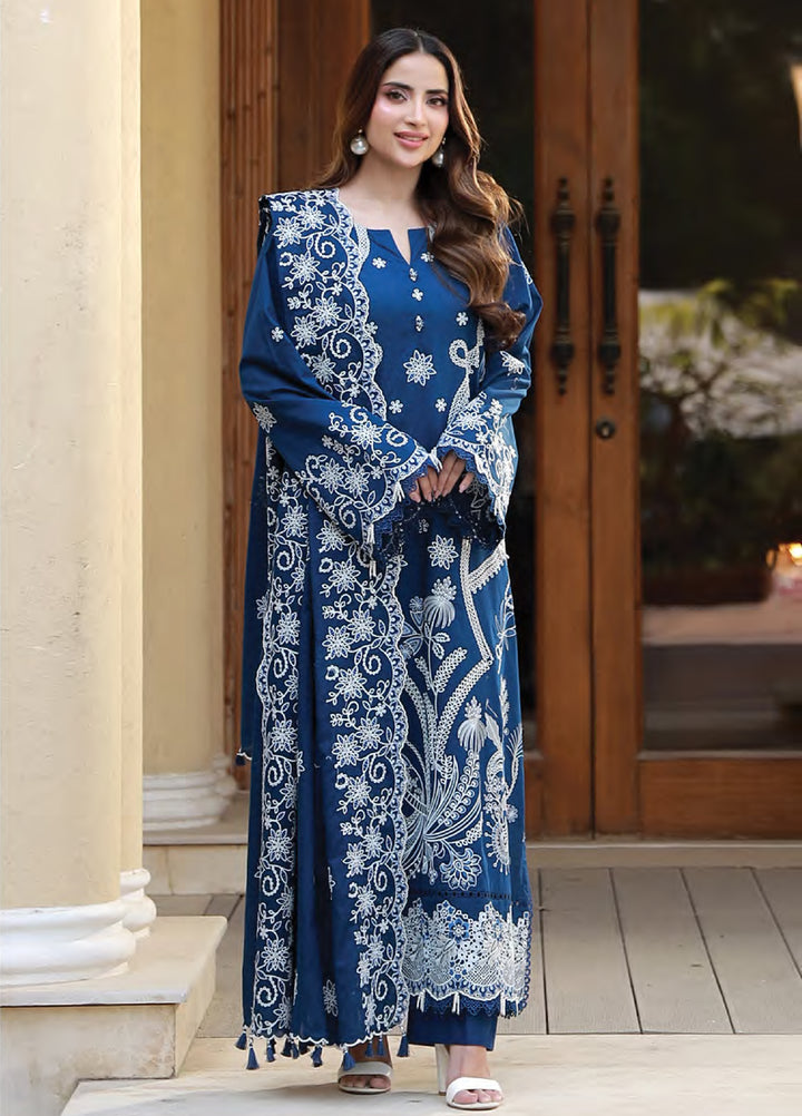 Lakhany Chikankari Unstitched Embroidered Lawn 3 Piece Suit LSM26UCL LG-UB-0294 - Festive Collection