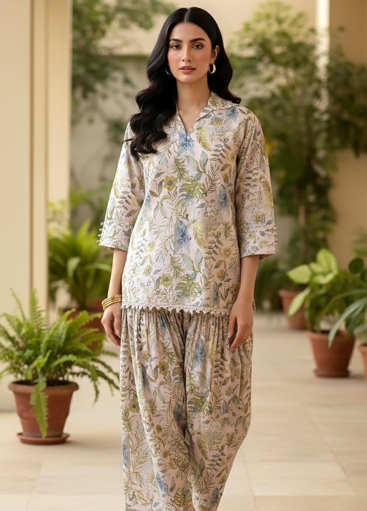 Lakhany Women Co Ord Pret Printed Cambric 2 Piece LG-RK-0058 - Winter Collection