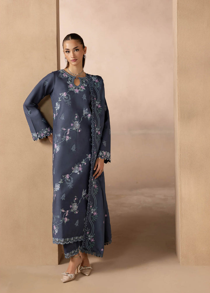 Sareen by Rajbari Unstitched Premium Viscose Chikankari 3 Piece RB25SC D-09 - Winter Collection