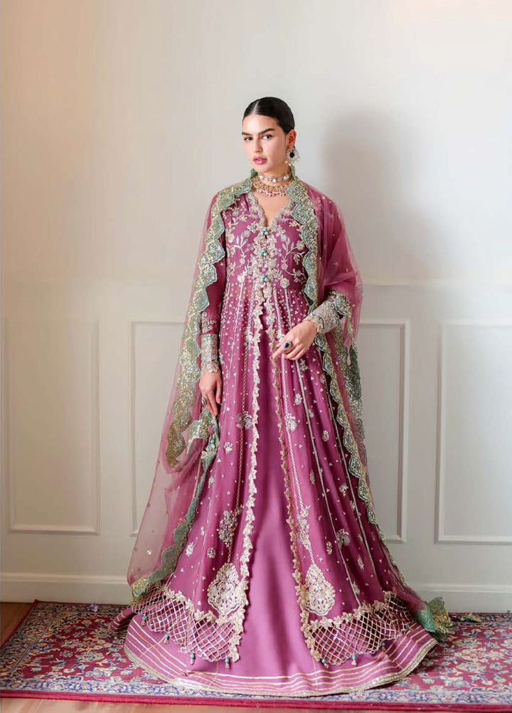 Whispers of Grace by Roheenaz Unstitched Embroidered Chiffon 3 Piece Suit RN26UWG Alessia RUNCH260201 - Wedding Collection