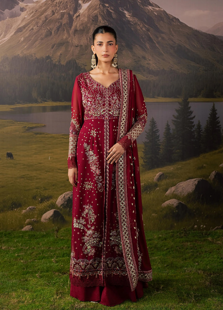 Divani by Daria Unstitched Embroidered Chiffon 4 Piece Suit DN26UD DA 121 4-CAROL - Festive Collection