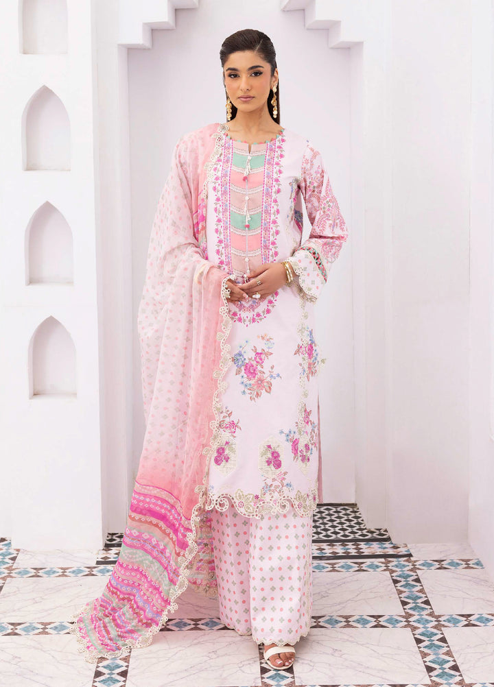 Rang e Bahar by Charizma Unstitched Embroidered Lawn 3 Piece Suit CHR26ULR CRB6-24 - Summer Collection