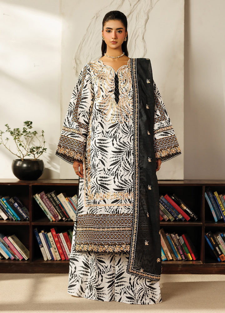 Leila by Mahnur Unstitched Embroidered Lawn 3 Piece Suit MN26ULL L-13 - Summer Collection