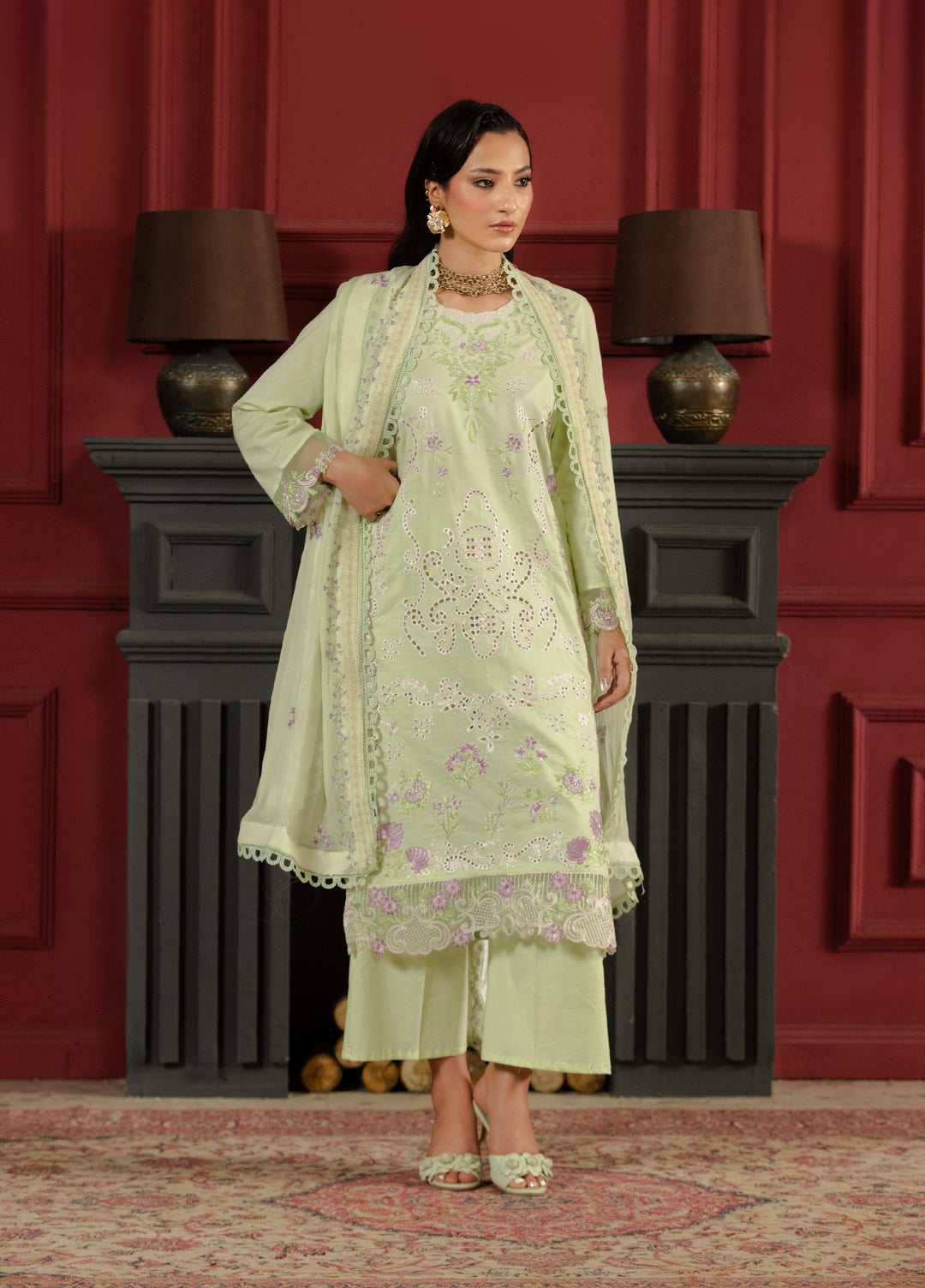 Noore by Ayleen Unstitched Embroidered Lawn 3 Piece Suit AY26ULN Raania - Eid Collection