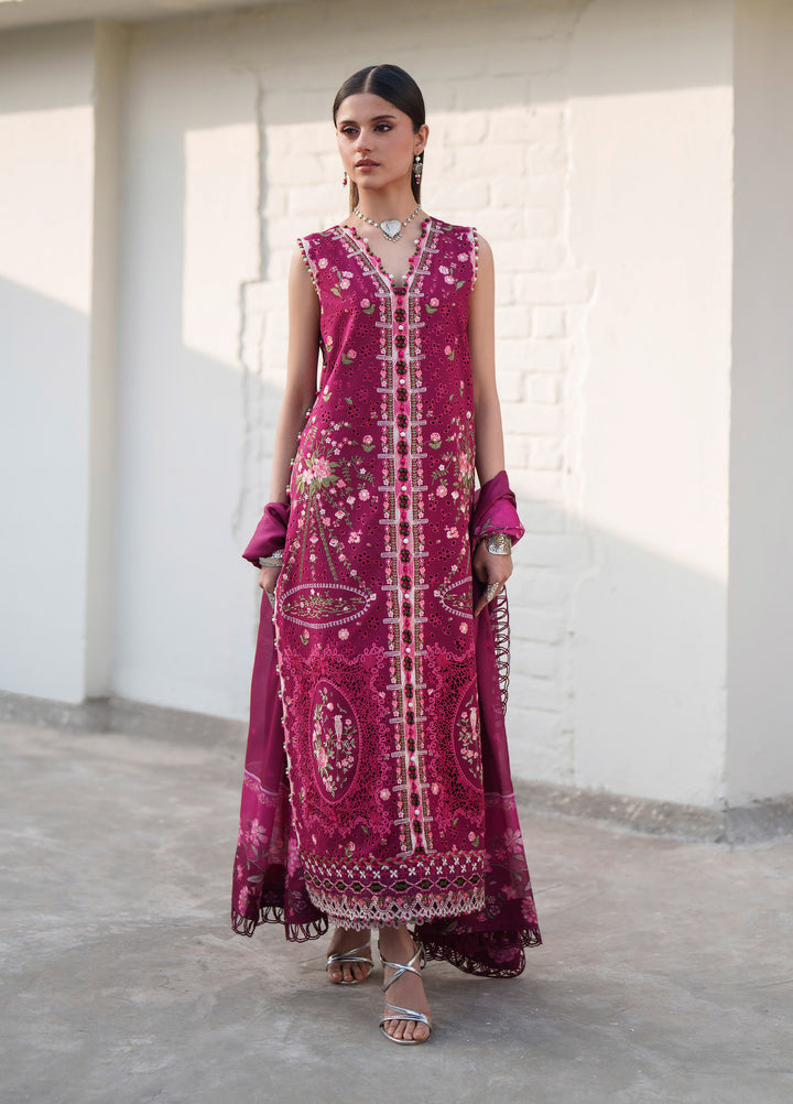 Heritage Dore by Bin Ilyas Unstitched Embroidered Lawn 3 Piece Suit BI26UHD 17-4A - Summer Collection