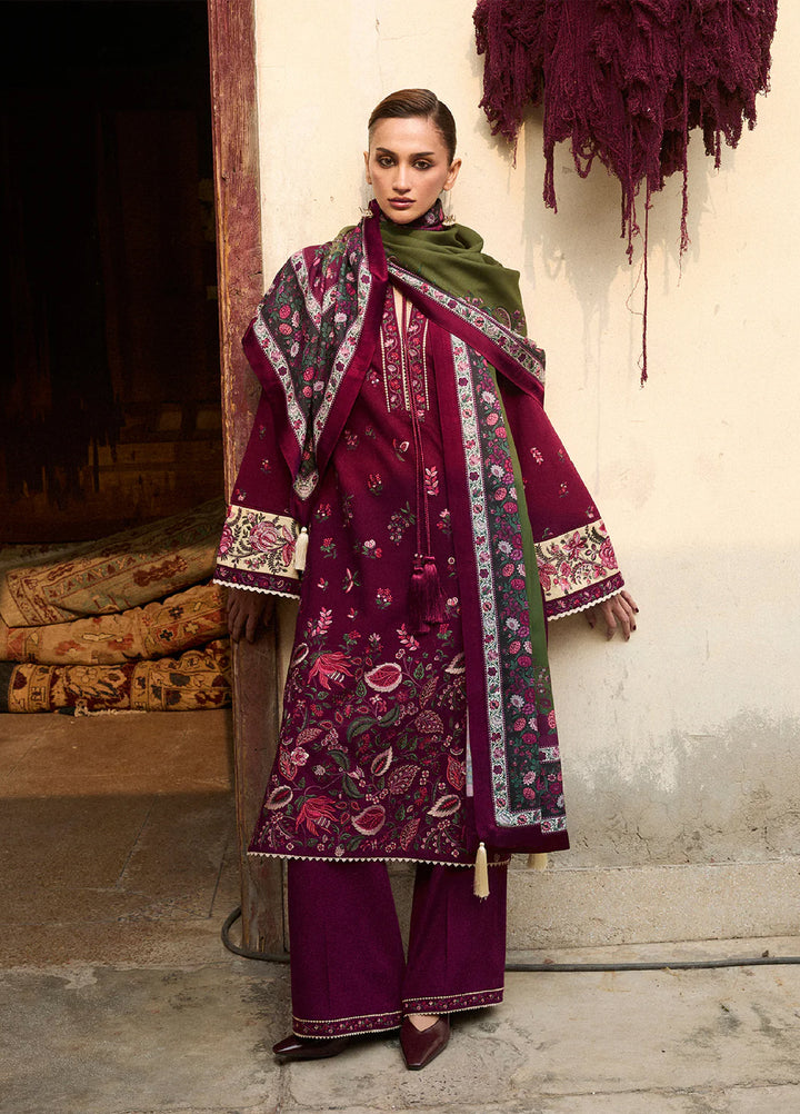 Jugnu by Hussain Rehar Unstitched Karandi Embroidered Suits 3 Piece HR25JW Tiran - Winter Collection