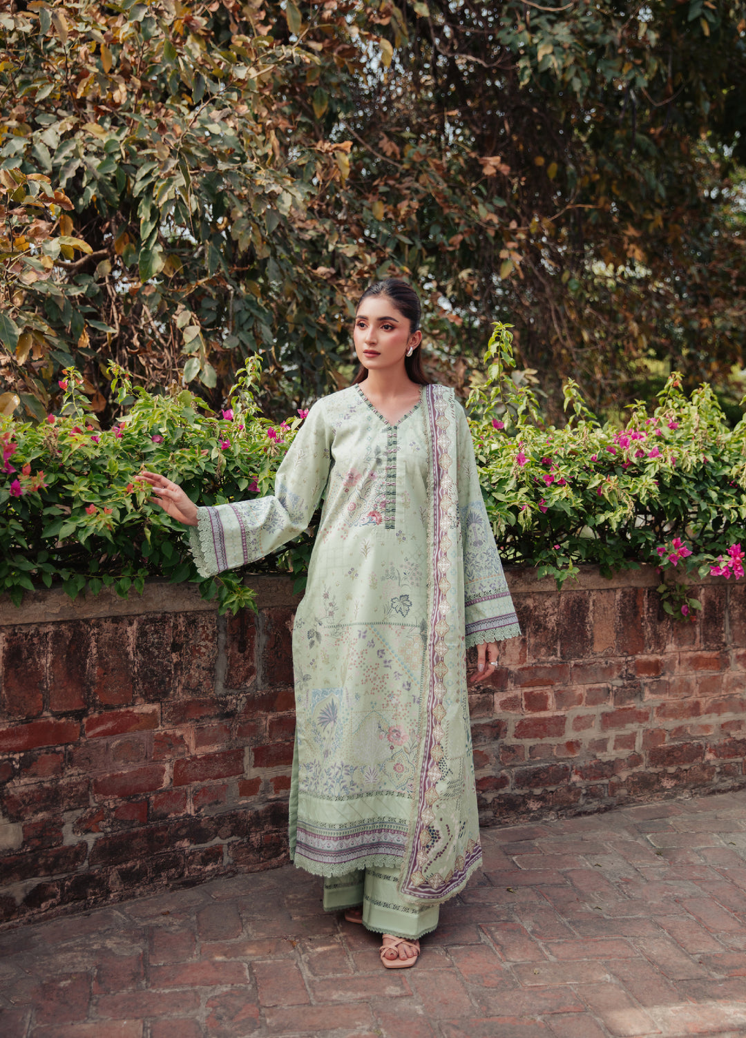 Zync by Florent Unstitched Printed Lawn 3 Piece Suit FL26ULE FZ-11 - Eid Collection