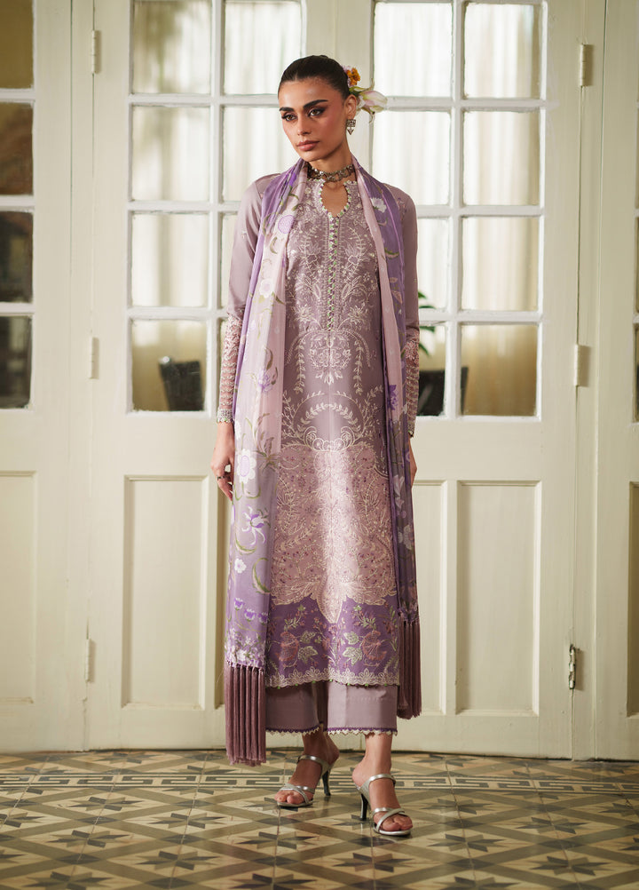 Heritage Dore by Bin Ilyas Unstitched Embroidered Lawn 3 Piece Suit BI26UHD 17-7B - Summer Collection