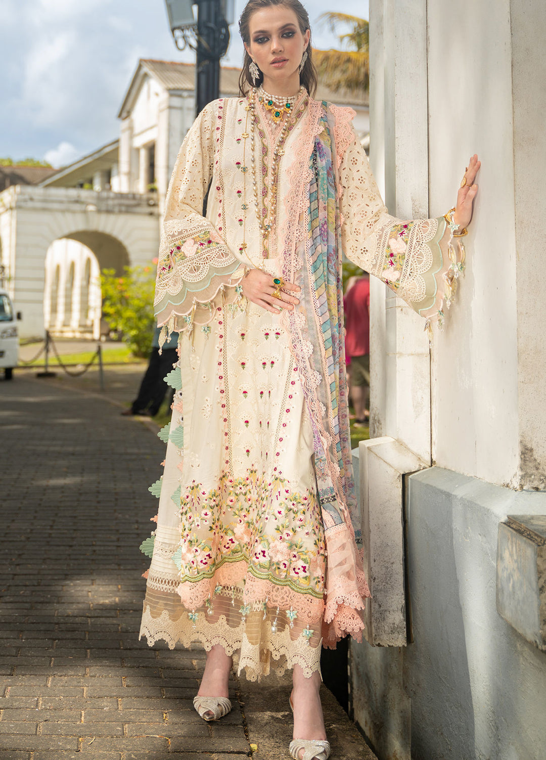 Neroli By Annus Abrar Unstitched Embroidered Lawn 3 Piece Suit ABR26UNL 09 Amal - Festive Collection