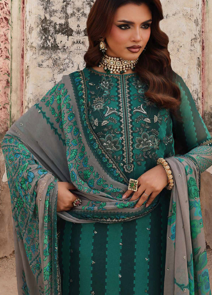 Vasal by Charizma Unstitched Luxury Chiffon Embroidered Suits 3 Piece CRZ25LC VSL25-40 - Festive Collection