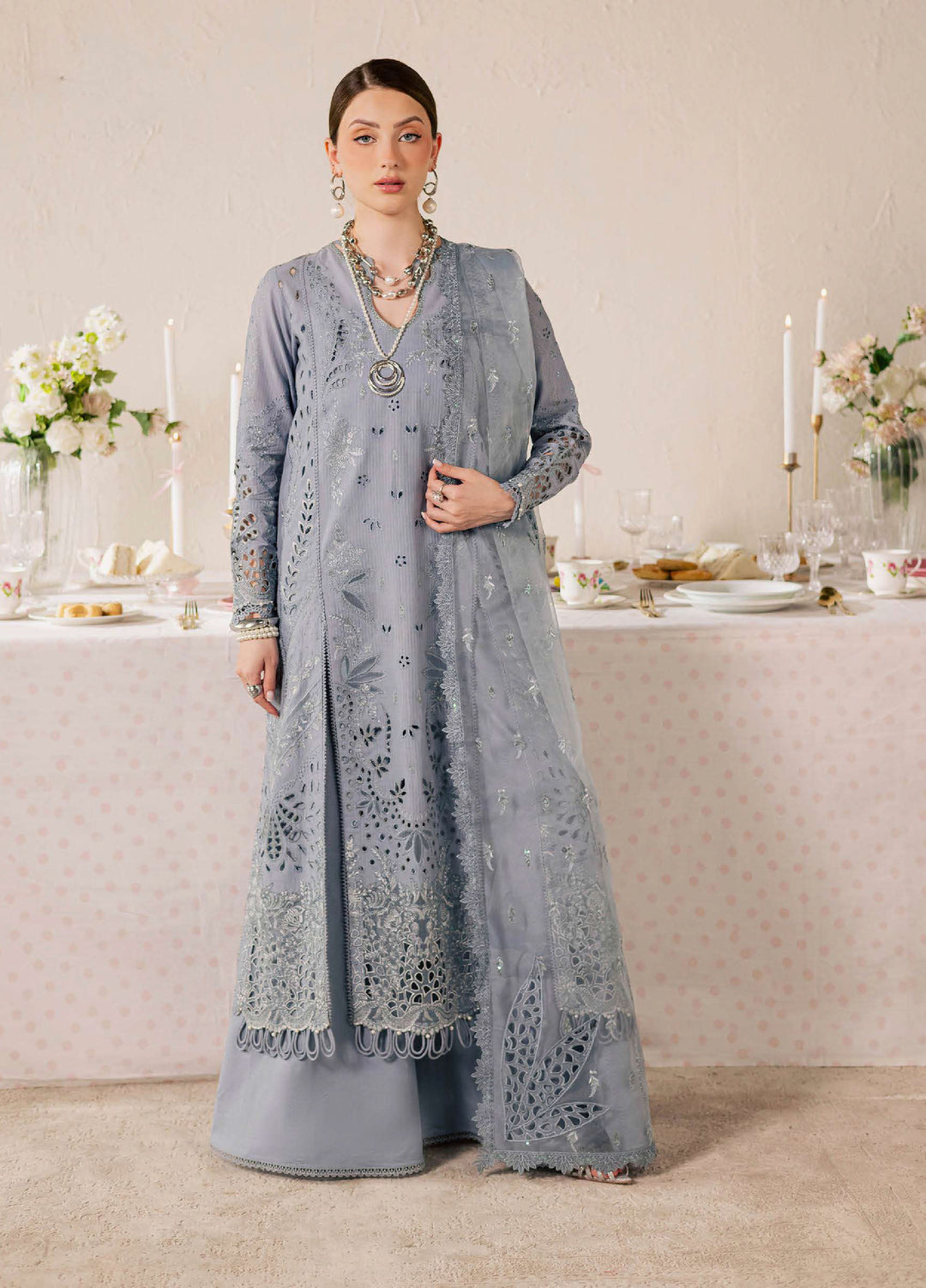 Feya by Nureh Unstitched Embroidered Lawn 3 Piece Suit NU26UFEL FE-16 - Eid Collection