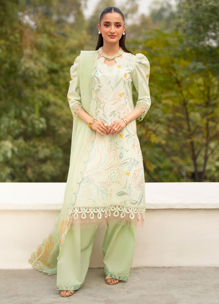 Angan by Mahnur Unstitched Embroidered Lawn 3 Piece Suit MN26UAL AAN-012 - Summer Collection