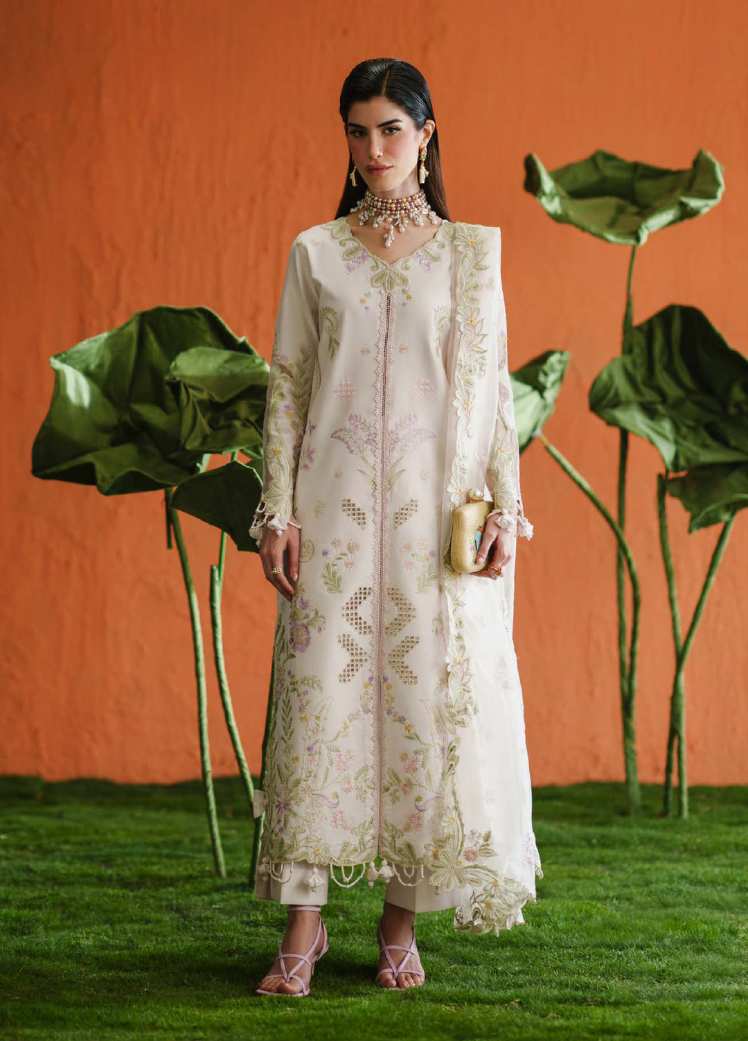 Blooming Flower by Zariya Unstitched Embroidered Lawn 3 Piece Suit ZRY26ULB AIRA ZB-60102 - Festive Collection