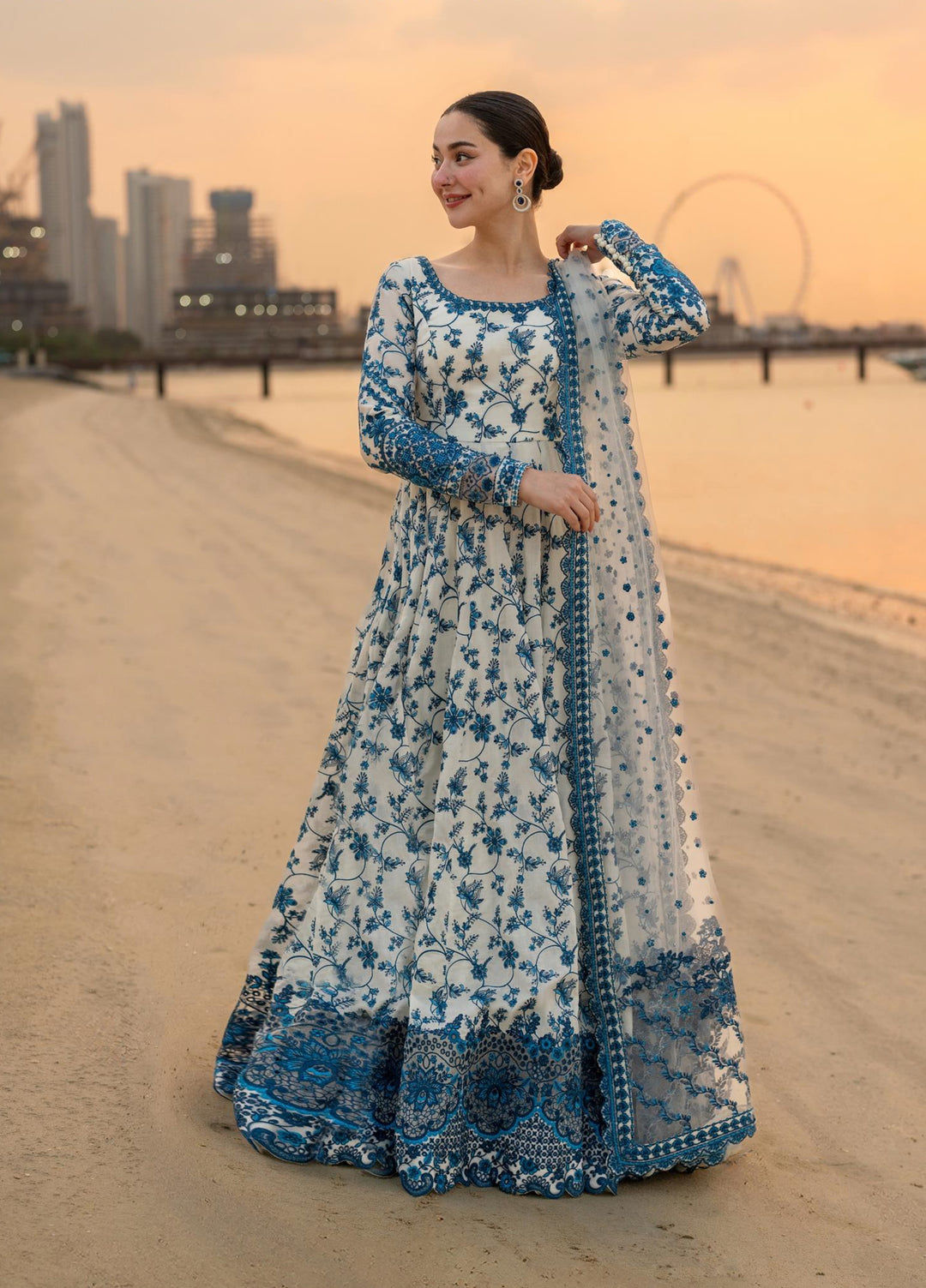 AYA by Faiza Saqlain Unstitched Embroidered Luxury Lawn 3 Piece Suit FS26UAL JEHONA - Festive Collection