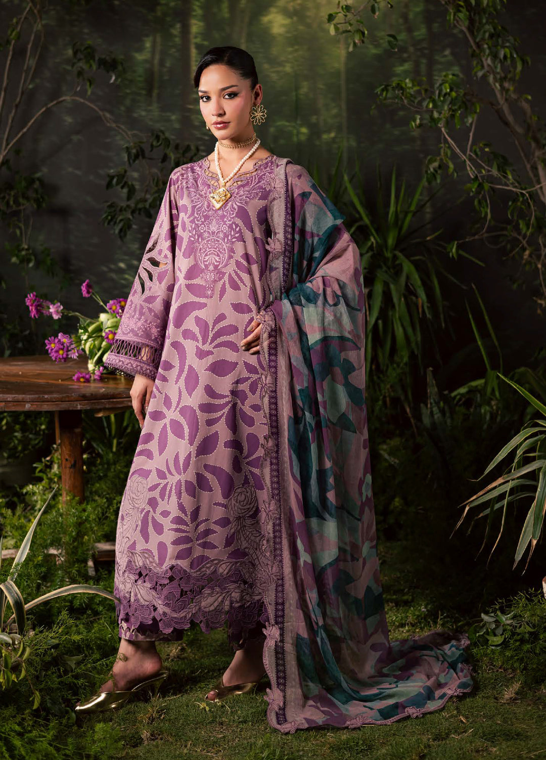 Daily Delight by Nureh Unstitched Embroidered Lawn 3 Piece Suit NU26UDDL DD-26 - Summer Collection