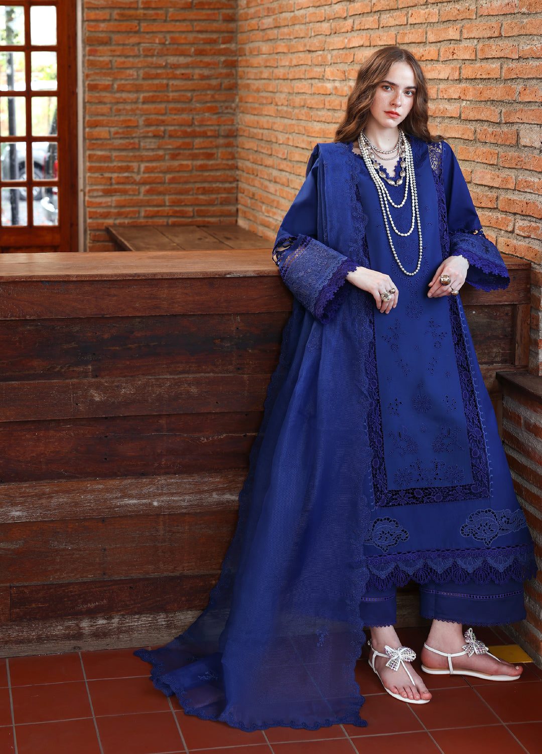 Belle Saison by Esmel Unstitched Embroidered Lawn 3 Piece Suit EML26ULB Nerelle EUNSS260211 - Festive Collection