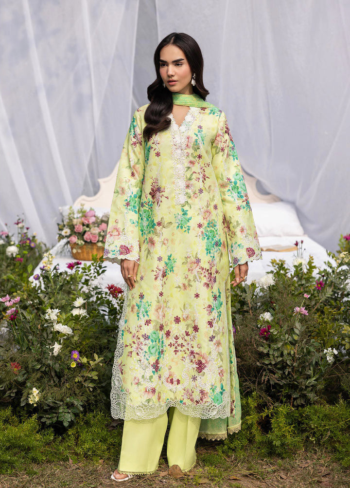 Summer Printkari Exclusive by RajBari Unstitched Embroidered Lawn 3 Piece Suit RB26USP D-01 - Casual Collection