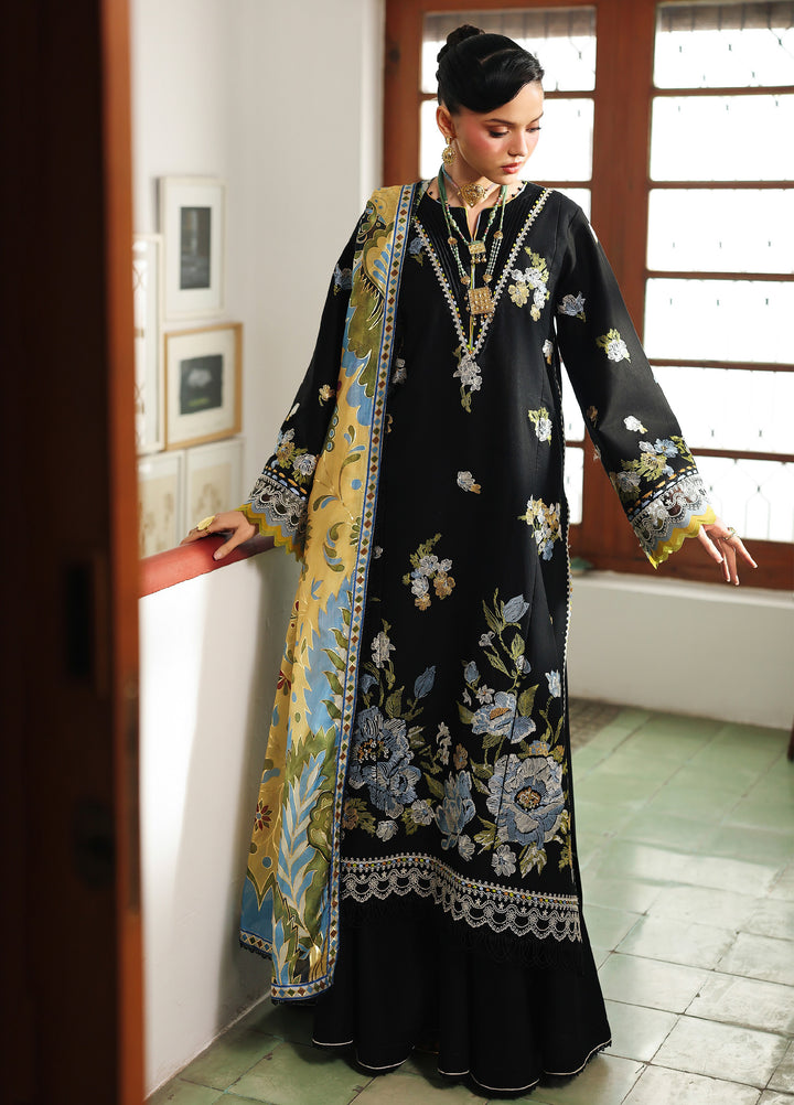 Lumina by Bin Ilyas Unstitched Embroidered Lawn 3 Piece Suit BI26UL L7 1B - Summer Collection