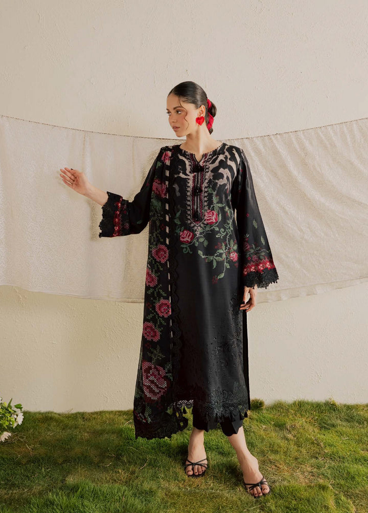 Gardenia by Nureh Unstitched Embroidered Viscose Slub 3 Piece Suit NU26UGV NSG-230 - Casual Collection