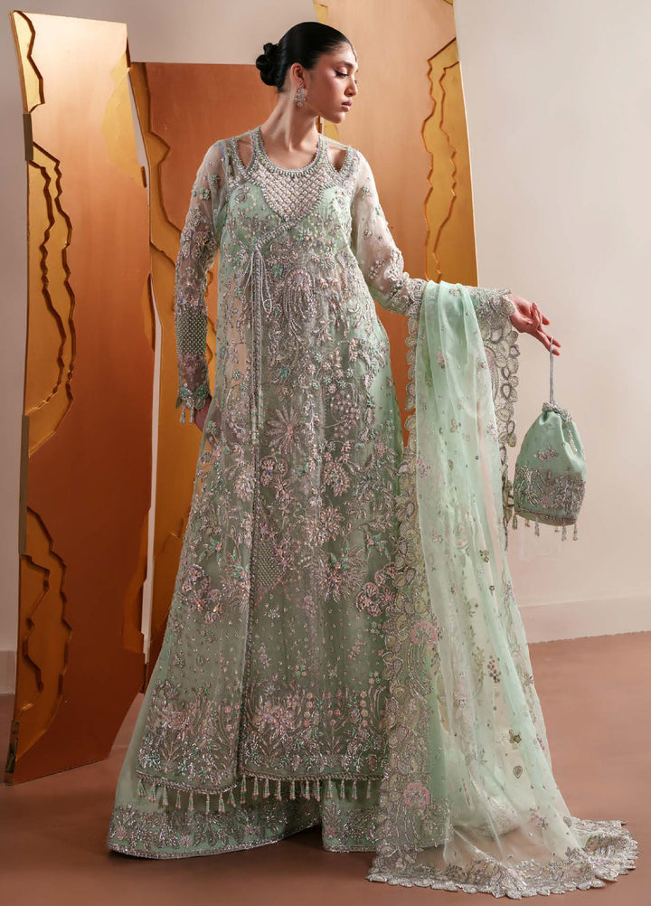 Starlet Jewels by Emaan Adeel Unstitched Embroidered Organza 3 Piece Suit EA26USF Moonstone Gleam - Festive Collection