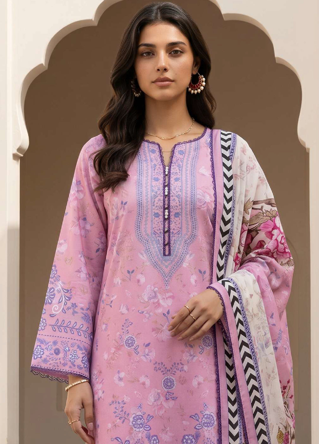 Zellbury Unstitched Printed Lawn 3 Piece Suit ZB26UCVII WUS26X31023 - Casual Collection