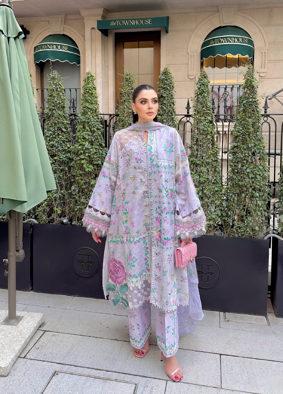 M Prints by Maria B Unstitched Printed Lawn 3 Piece Suit MB26UMP D-04 A - Summer Collection