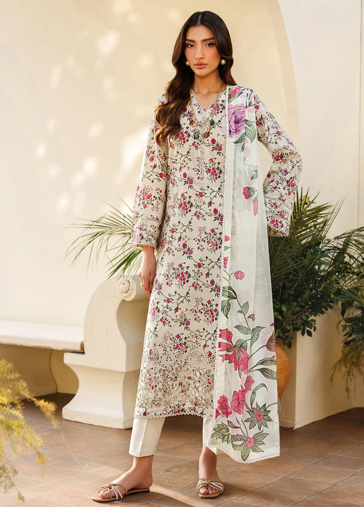 Amani by Zarif RTW Embroidered Lawn 3 Piece Suit ZR26PAL Barih - Eid Collection