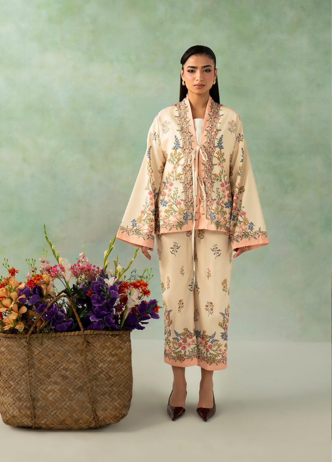 Folds by Zarposh RTW Printed Crepe 2 Piece Suit ZR26PF ELIA - Casual Collection