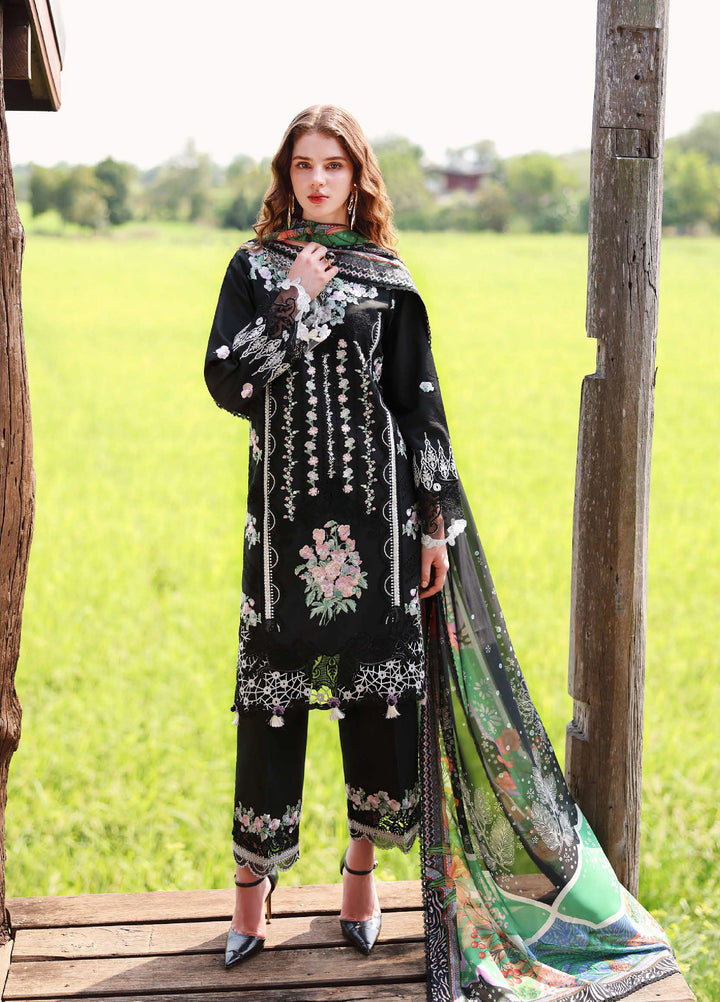 The Secret Garden by Mushq Unstitched Embroidered Lawn 3 Piece Suit MU26ULSG Nightshade Bloom HUNSS260209 - Festive Collection