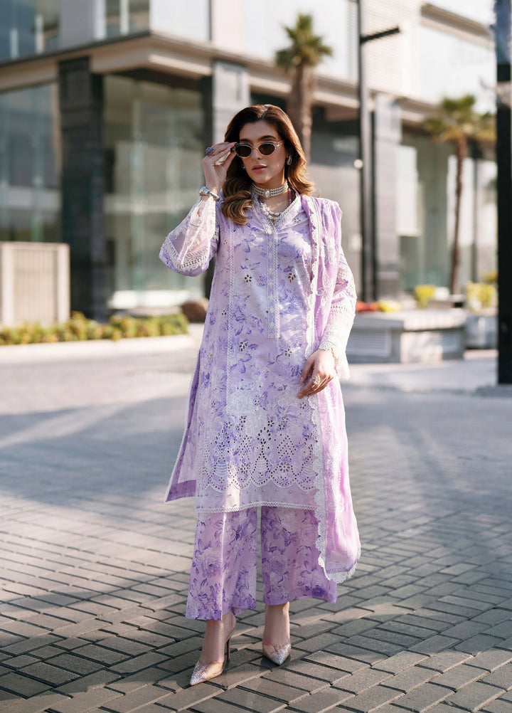 Broadway by Mahnur Unstitched Embroidered Lawn 3 Piece Suit MN26UB BW-009 - Summer Collection