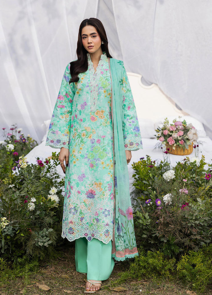 Summer Printkari Exclusive by RajBari Unstitched Embroidered Lawn 3 Piece Suit RB26USP D-08 - Casual Collection