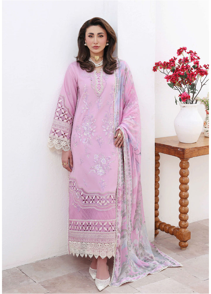 Floral Reverie by Roheenaz Unstitched Embroidered Lawn 3 Piece Suit RN26UFRL PASTEL DREAM - Festive Collection