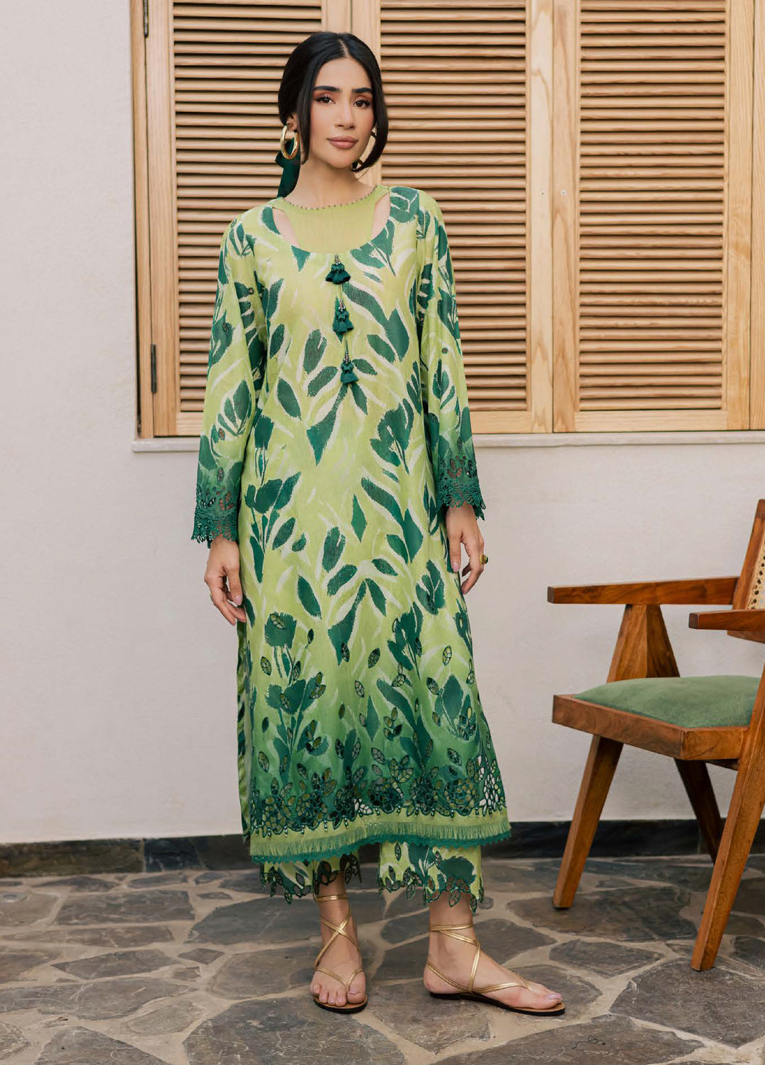 Ballerina by Nureh Unstitched Chikankari Embroidered Lawn 2 Piece Suit NU26UBCL NU2-205 - Summer Collection