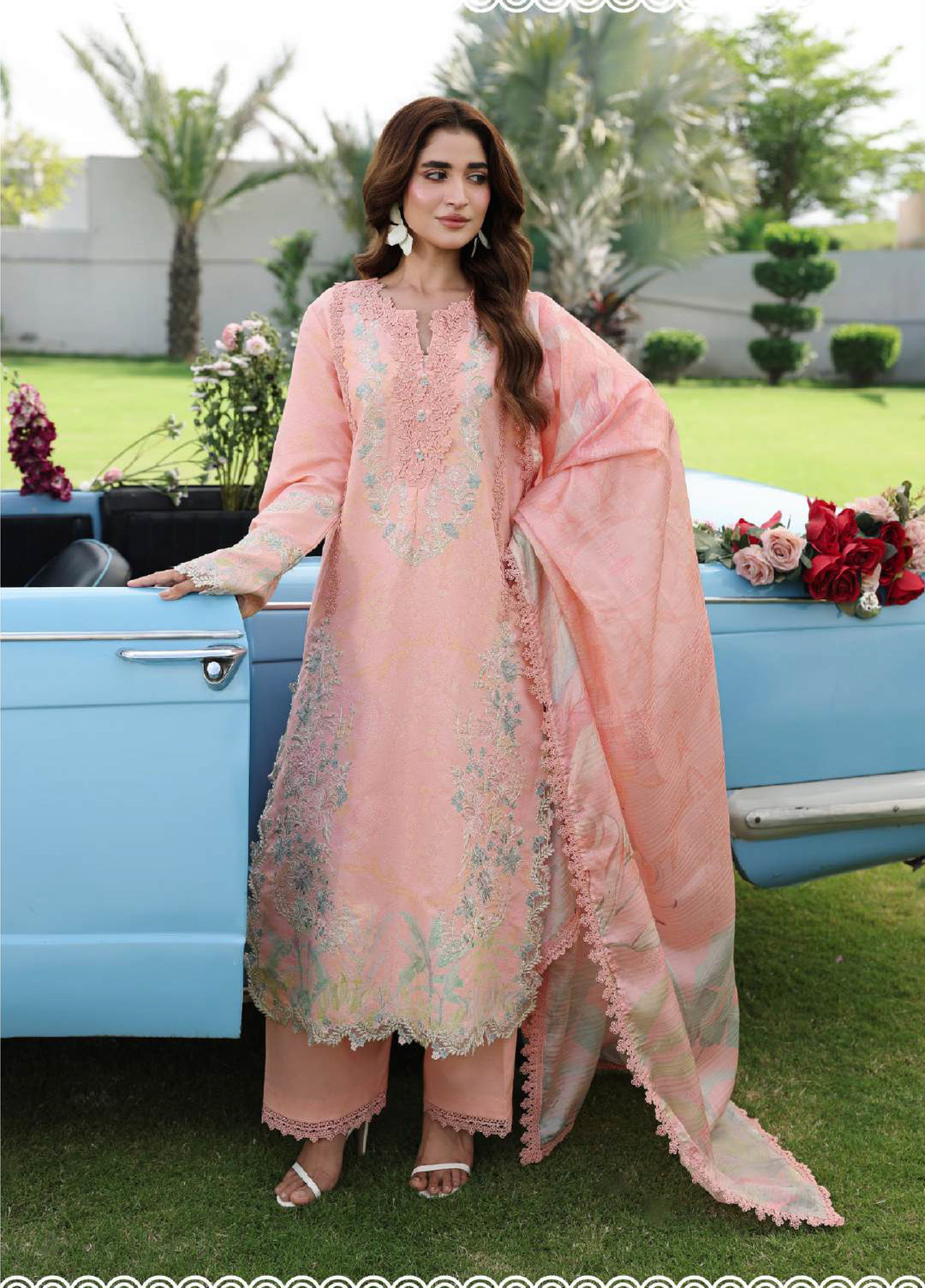 Florence by Rang Rasiya Unstitched Embroidered Lawn 3 Piece Suit RR26ULF Laleh - Festive Collection