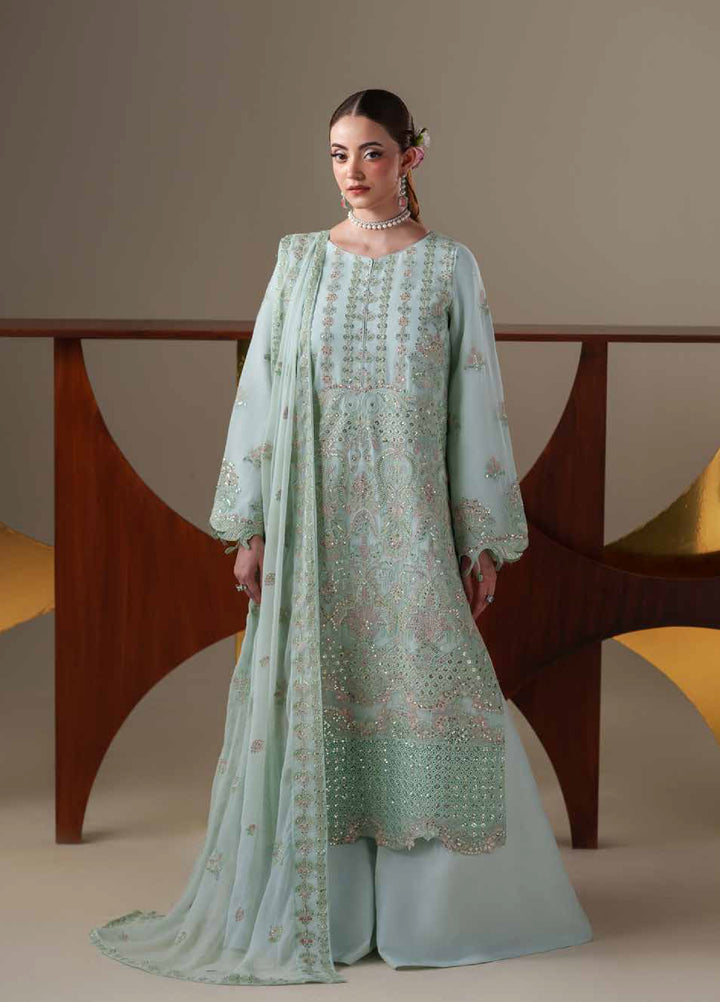 Nouvelle by Emaan Adeel Unstitched Embroidered Chiffon 3 Piece Suit EA26UNC Orla - Festive Collection