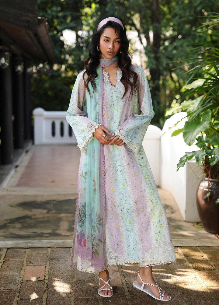 Q Prints by Qalamkar Unstitched Lawn Printed 3 Piece Suit QLK26QP Xenia - Summer Collection