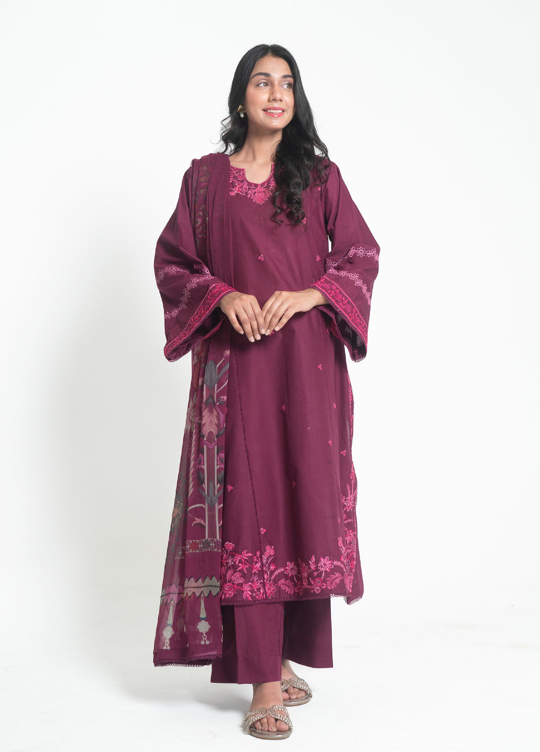 Zyna RTW Embroidered Lawn 3 Piece Suit ZY26ULS Ivara - Summer Collection