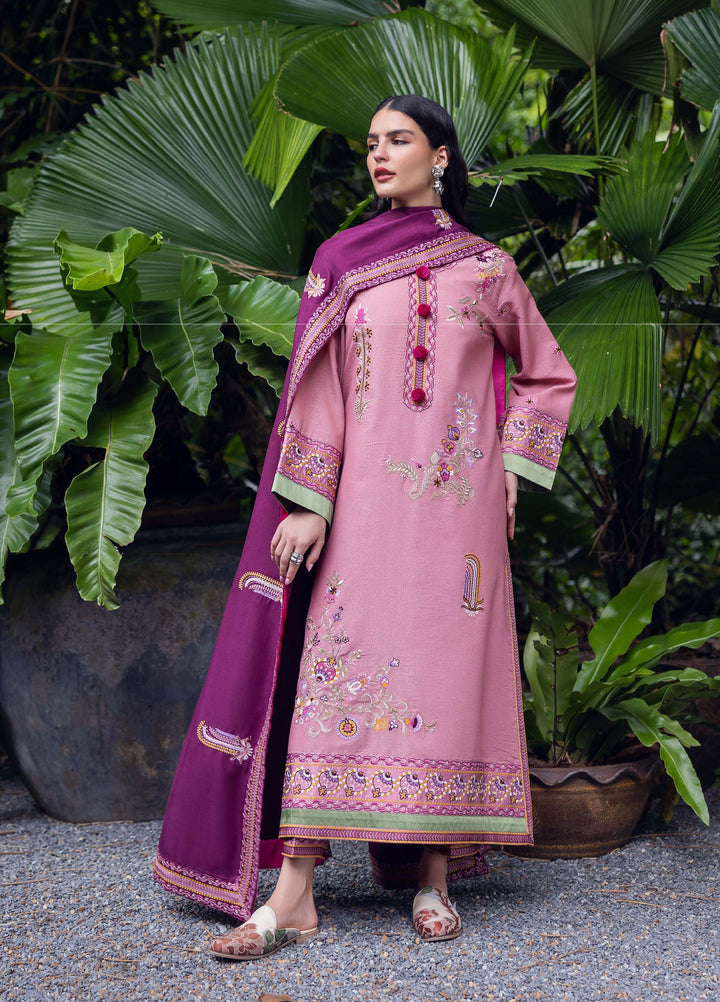 Symphony Hemline by Mushq Unstitched Karandi Embroidered 3 Piece MU25SK Opal Gleam - Winter Collection