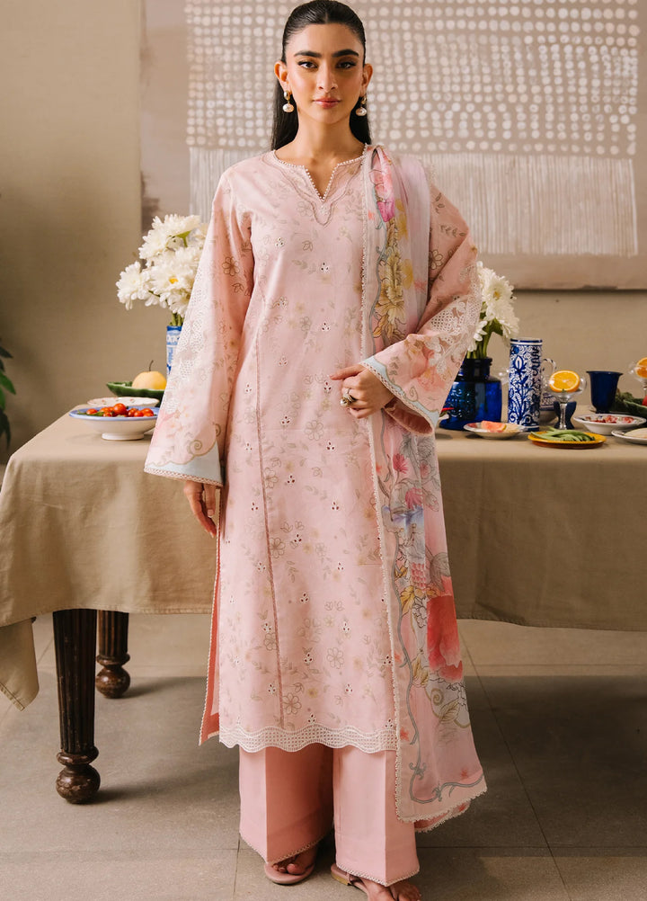 Afsanah by Seran Unstitched Embroidered Lawn 3 Piece Suit SN26UAVII D2-AMYRA - Summer Collection