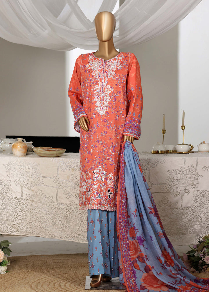 Guldozi by HZ Textiles RTW Embroidered Lawn 3 Piece Suit CPE-3P-029 - Summer Collection