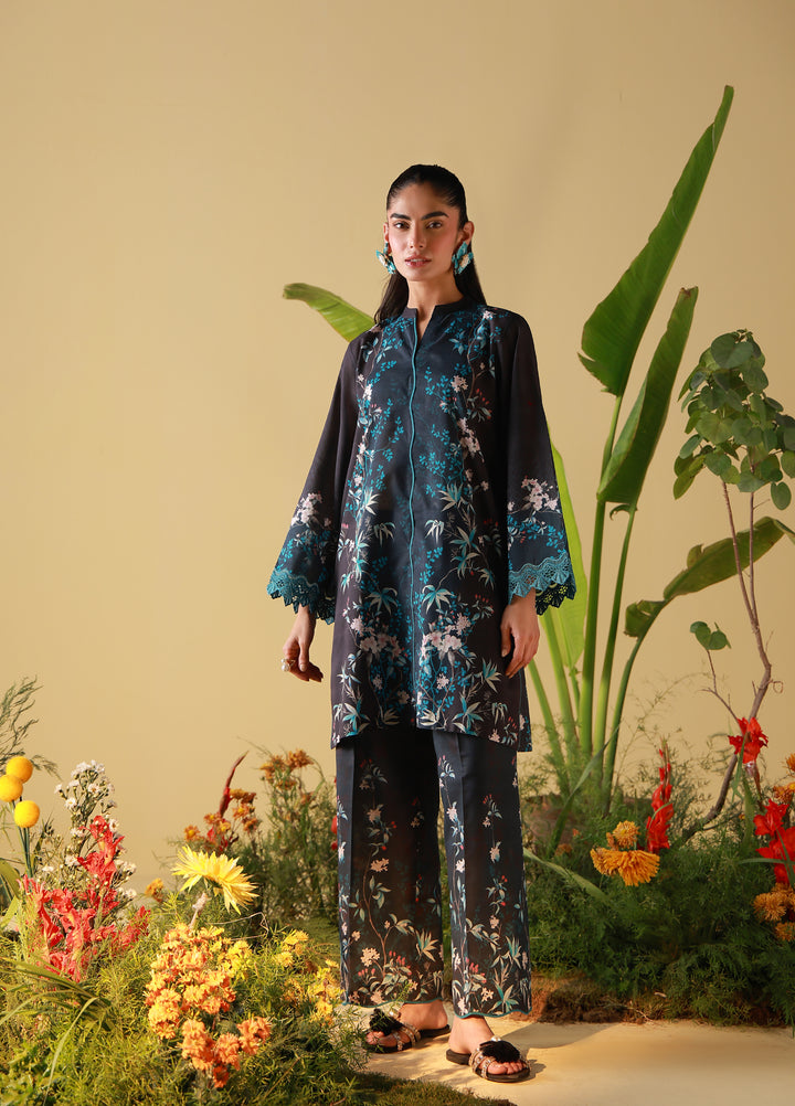 Sahar Unstitched Printed Cambric 2 Piece Suit SS1-26-22 Midnight Tropique - Summer Collection