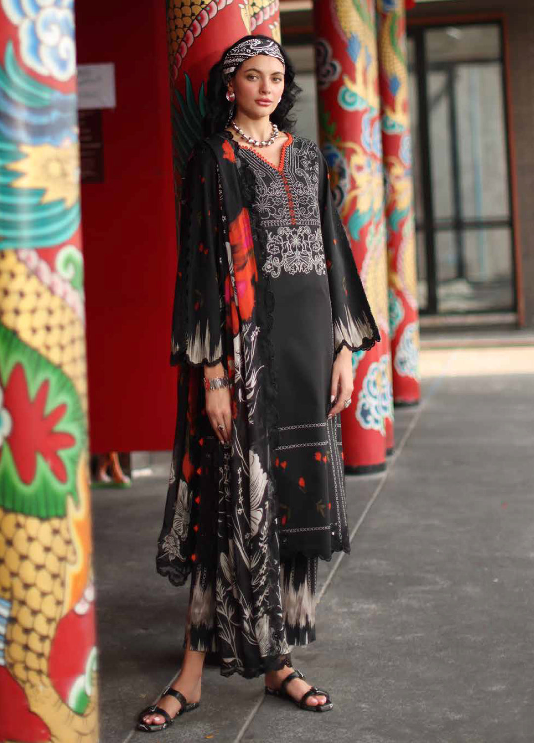 Signature by Charizma Unstitched Printed Lawn 3 Piece Suit CHR26USL CS6-02 - Summer Collection