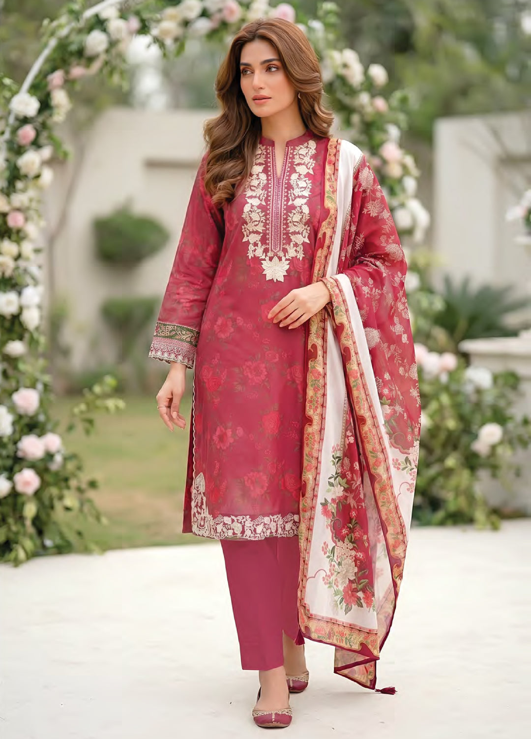 Essentials by Lakhany Unstitched Printed Lawn 3 Piece Suit LSM26UEL LG-MM-1031 - Summer Collection