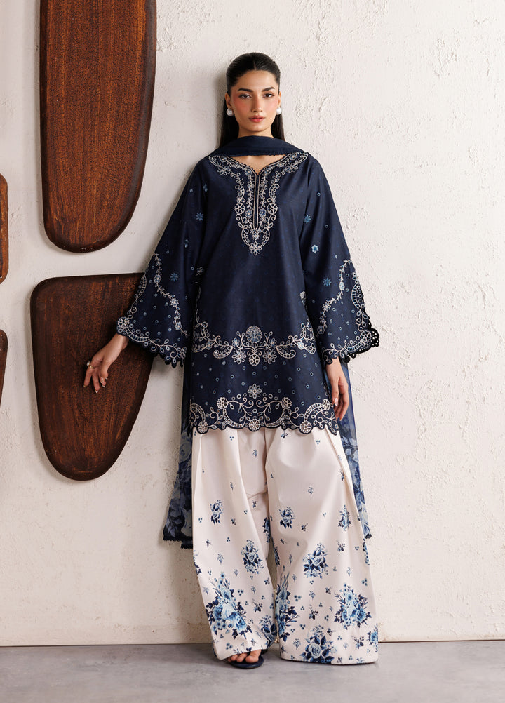 Iznik Unstitched Embroidered Lawn 3 Piece Suit IZ26ULF IBE-02 - Festive Collection